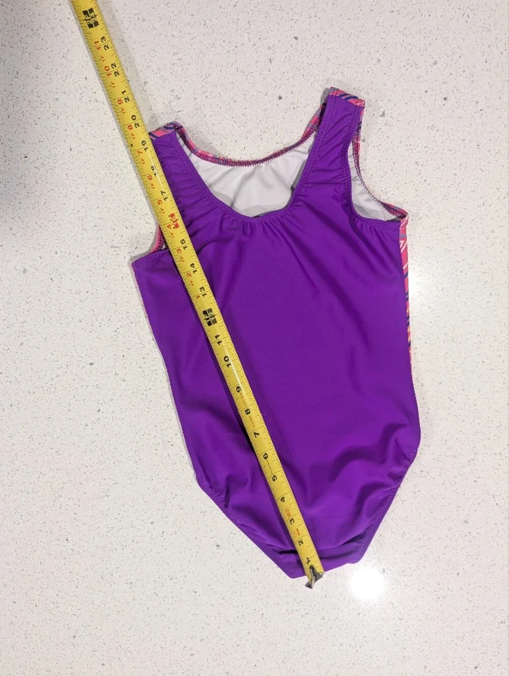 GREAT Destira Gymnastics Dance Leotard CM Medium GEOMETRIC Flipside Flip Side